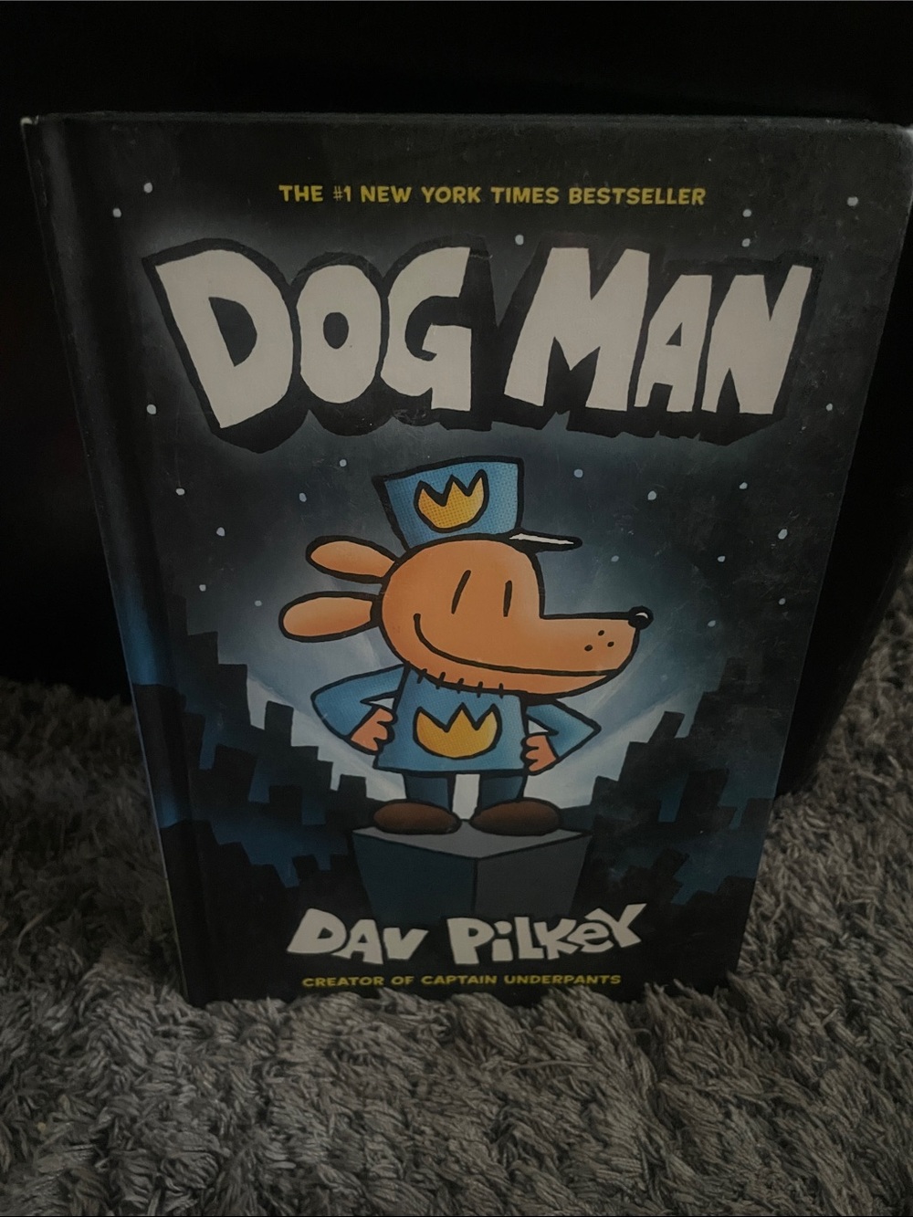 Dog Man Hardcover Book by - Blue and Black